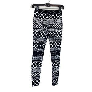 Express Boho Patterned Soft Lounge Leggings Size XS